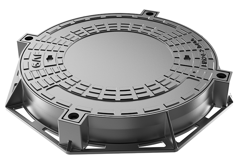 Manhole Cover D400 SS water tight with 4 bolts copy